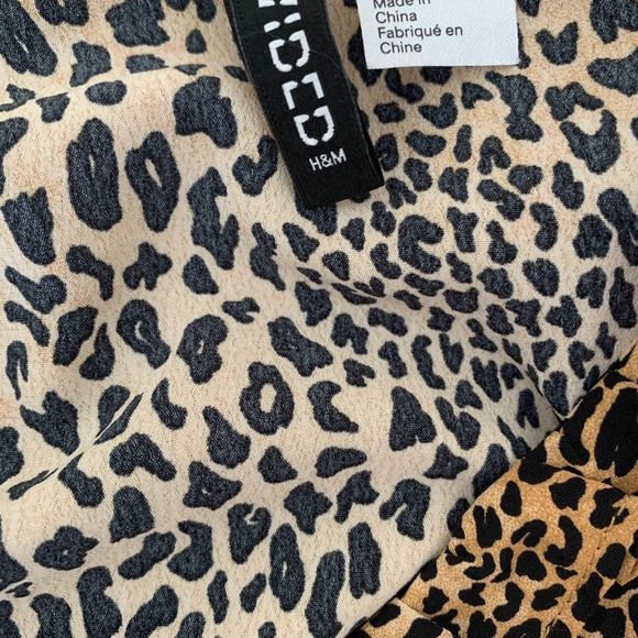H&M Cheetah Print Sexy Top Size 2 - Picture 7 of 8
